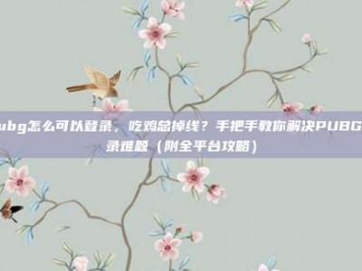 pubg怎么可以登录，吃鸡总掉线？手把手教你解决PUBG登录难题（附全平台攻略）