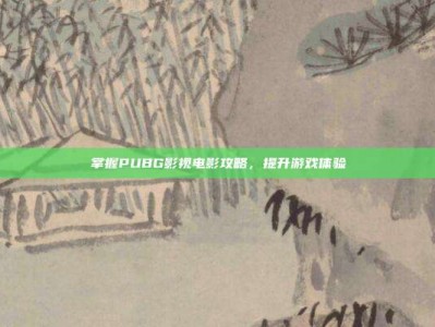 掌握PUBG影视电影攻略，提升游戏体验