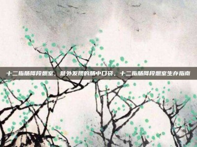 十二指肠降段憩室，意外发现的肠中口袋，十二指肠降段憩室生存指南