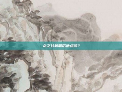 龙之谷转职后洗点吗？