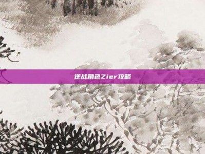 逆战角色Zier攻略