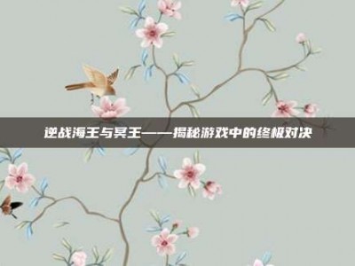 逆战海王与冥王——揭秘游戏中的终极对决