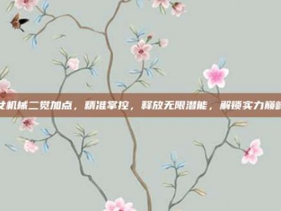 女机械二觉加点，精准掌控，释放无限潜能，解锁实力巅峰