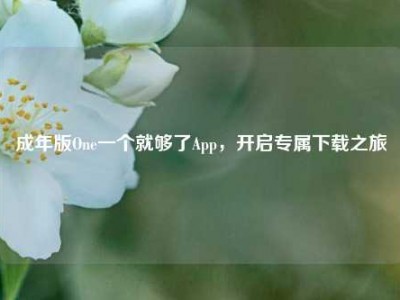 成年版One一个就够了App，开启专属下载之旅