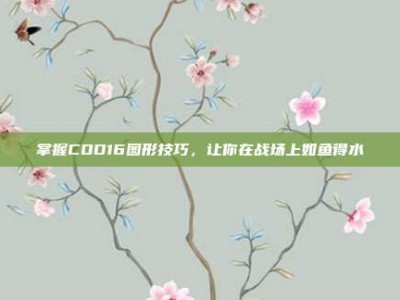 掌握COD16图形技巧，让你在战场上如鱼得水