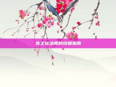 龙之谷法师的终极指南