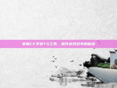 掌握CF手游TS工具，提升游戏效率的秘诀