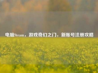 电脑Steam，游戏奇幻之门，新账号注册攻略