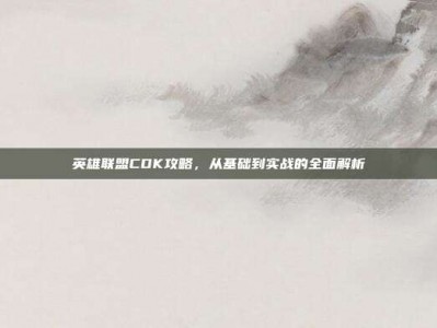 英雄联盟CDK攻略，从基础到实战的全面解析
