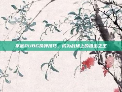 掌握PUBG换弹技巧，成为战场上的狙击之王