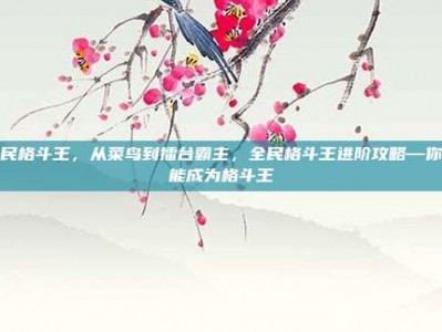 全民格斗王，从菜鸟到擂台霸主，全民格斗王进阶攻略—你也能成为格斗王