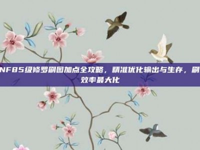 DNF85级修罗刷图加点全攻略，精准优化输出与生存，刷图效率最大化