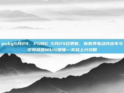 pubg5月24，PUBG 5月24日更新，新载具电动突击车与空投武器Mk14加强—实战上分攻略