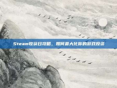 Steam收获日攻略，如何最大化你的游戏投资