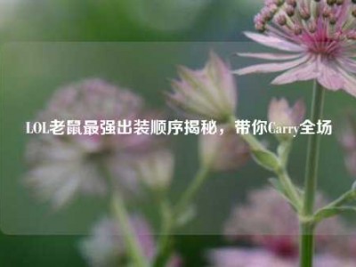 LOL老鼠最强出装顺序揭秘，带你Carry全场