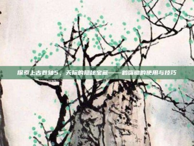 探索上古卷轴5，天际的隐秘宝藏——鹤嘴锄的使用与技巧