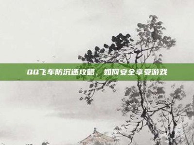 QQ飞车防沉迷攻略，如何安全享受游戏