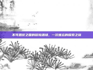 不可思议之国的冒险酒场，一次难忘的探索之旅