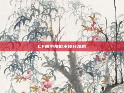 CF端游排位不掉分攻略