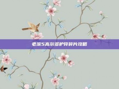老滚5高尔多护符碎片攻略