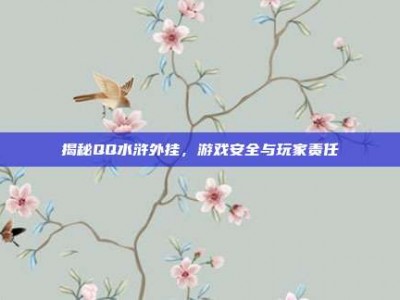 揭秘QQ水浒外挂，游戏安全与玩家责任