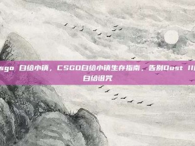 csgo 白给小镇，CSGO白给小镇生存指南，告别Dust II的白给诅咒