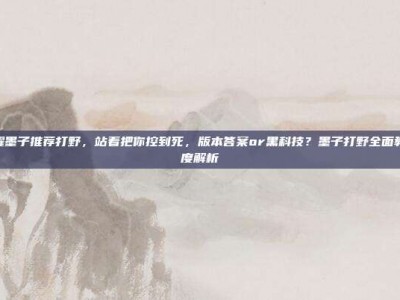 王者荣耀墨子推荐打野，站着把你控到死，版本答案or黑科技？墨子打野全面教学与深度解析