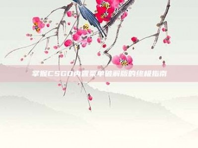 掌握CSGO内置菜单破解版的终极指南