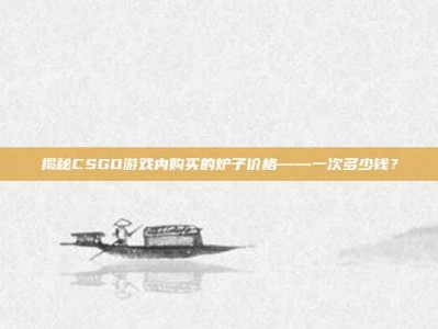 揭秘CSGO游戏内购买的炉子价格——一次多少钱？