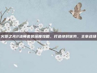 火炬之光2法师套装深度攻略，打造绝对优势，主宰战场