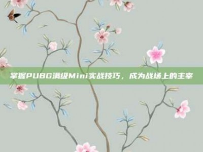 掌握PUBG满级Mini实战技巧，成为战场上的主宰