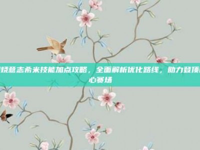 燃烧意志希米技能加点攻略，全面解析优化路线，助力登顶核心赛场