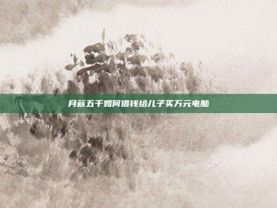 月薪五千如何借钱给儿子买万元电脑