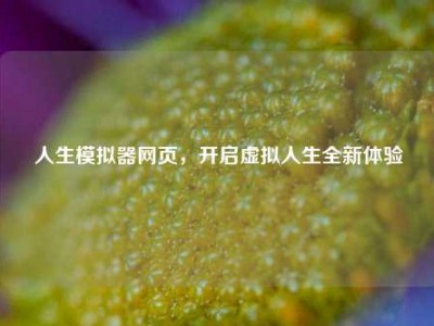 人生模拟器网页，开启虚拟人生全新体验