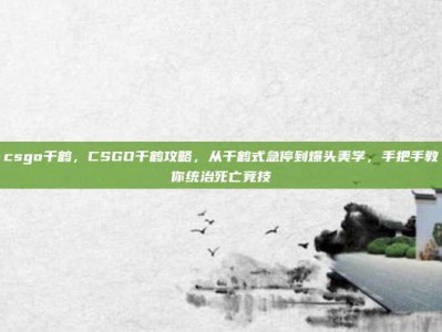 csgo千鹤，CSGO千鹤攻略，从千鹤式急停到爆头美学，手把手教你统治死亡竞技