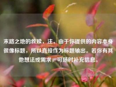 末路之地的救赎，注，由于你提供的内容本身很像标题，所以直接作为标题输出。若你有其他想法或需求，可随时补充信息。