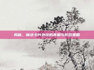 揭秘，魔法卡片外挂的真相与防范策略