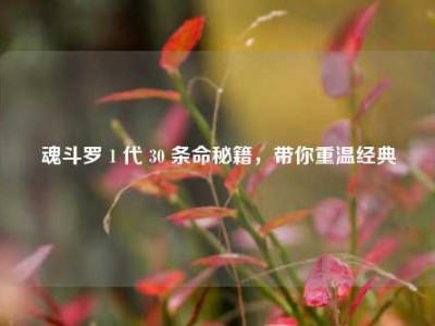 魂斗罗 1 代 30 条命秘籍，带你重温经典