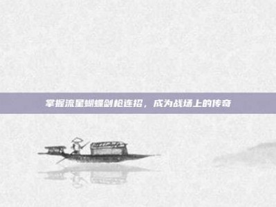 掌握流星蝴蝶剑枪连招，成为战场上的传奇