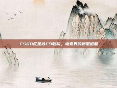 CSGO红星被C9收购，电竞界的新星崛起