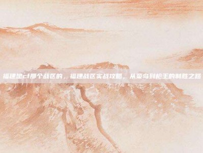 福建是cf那个战区的，福建战区实战攻略，从菜鸟到枪王的制胜之路
