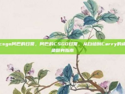 csgo阿巴的日常，阿巴的CSGO日常，从白给到Carry的咸鱼翻身指南