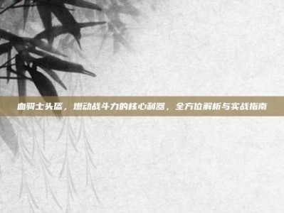 血骑士头盔，燃动战斗力的核心利器，全方位解析与实战指南