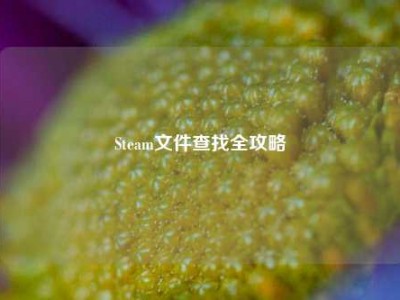 Steam文件查找全攻略