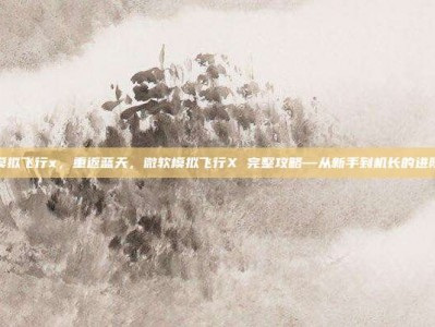 微软模拟飞行x，重返蓝天，微软模拟飞行X 完整攻略—从新手到机长的进阶指南