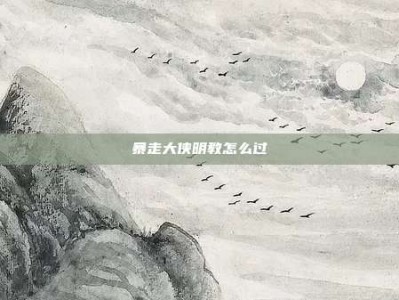 暴走大侠明教怎么过