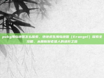 pubg海岛地图怎么探索，绝地求生海岛地图（Erangel）探索全攻略，从萌新到老猎人的进阶之路