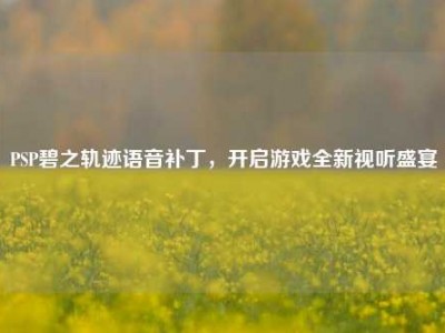 PSP碧之轨迹语音补丁，开启游戏全新视听盛宴