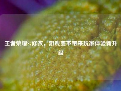 王者荣耀S7修改，游戏变革带来玩家体验新升级