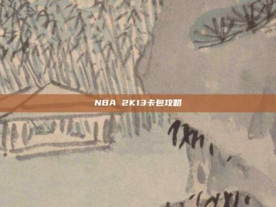 NBA 2K13卡包攻略